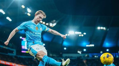 متفوقا على روني.. دي بروين يبصم على رقم تاريخي مع مانشستر سيتي في البريميرليج