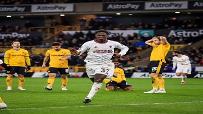 نتيجة وملخص أهداف مباراة مانشستر يونايتد ضد وولفرهامبتون في الدوري الإنجليزي