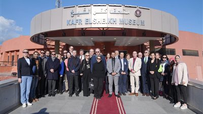 يضم 1200 قطعة أثرية.. وفد الاتحاد الأوروبي يزور متحف كفر الشيخ 