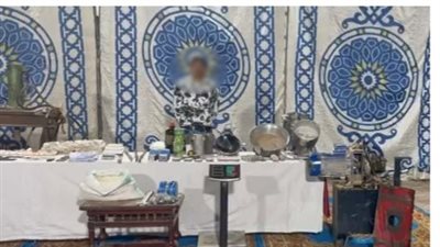 ضبط شخص بالإسماعيلية لقيامه بتصنيع المواد المخدرة والاتجار بها