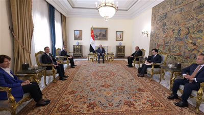 الرئاسة تكشف تفاصيل لقاء السيسي مع وزير الخارجية الفرنسي