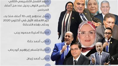 انفوجراف| آخرهم النائبة أمنية محمود رجب.. 10 أعضاء رحلوا عن مجلس النواب الحالي