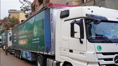 قرية «نشا» بالدقهلية تشارك بشاحنتين في القافلة الخامسة لـ«بيت الزكاة» لدعم غزة