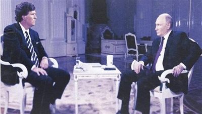 تاكر كارلسون ينشر الصورة الأولى من مقابلته مع بوتين