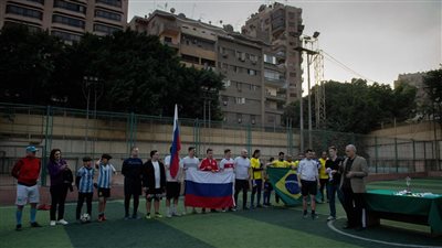 مباراة ودية في السفارة الروسية احتفالا بيوم الدبلوماسية 