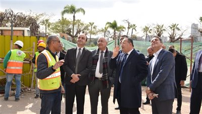رئيس جامعة الإسكندرية يتفقد أعمال الإنشاءات بكلية الهندسة 