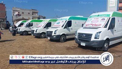 توقيع الكشف الطبى بالمجان على 983 مواطنا خلال قافلة صحية بدمياط