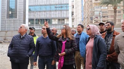 محافظ دمياط تتفقد مبنى الديوان العام والمركز التكنولوجي