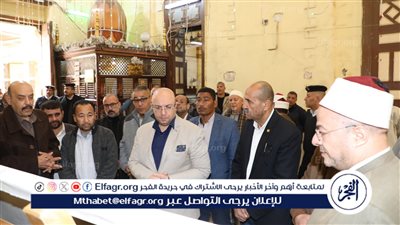 محافظ بني سويف يتفقد أعمال المرحلة الأولى من تطوير مسجد السيدة حورية