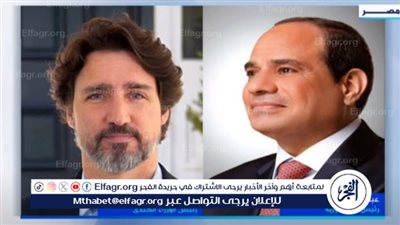 عاجل| السيسي يتلقى اتصالا من رئيس وزراء كندا.. وهذه التفاصيل