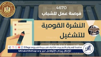 عمل لجميع المؤهلات برواتب مجزية.. النشرة القومية للتشغيل لشهر فبراير 2024.. 4670 فرصة 