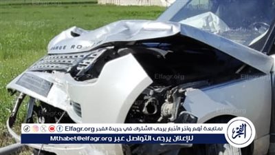 مصرع 6 أشخاص وإصابة 8 آخرين في حادث تصادم بالطريق الزراعي بالبحيرة (صور)