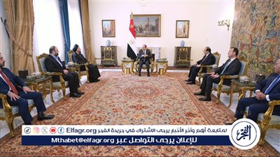 عاجل| السيسي يستقبل رئيس تيار الحكمة الوطني العراقي