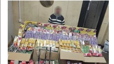 ضبط شخص بالقاهرة للاتجار فى الألعاب النارية وبحوزته أكثر من مليون قطعة 