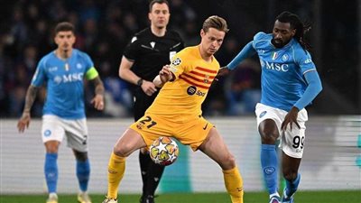 برشلونة يتعادل مع نابولي في ذهاب دور الـ16 بدوري الأبطال