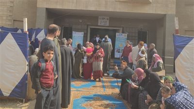 الكشف الطبي على 4910 حالة في المنوفية بالمجان بقافلة مجلس الوزراء