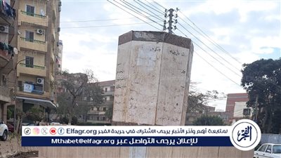 رئيس مجلس مدينة قويسنا بالمنوفية يزيل تمثال الغزالة من ميدان بهجة يوسف