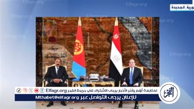 عاجل| تفاصيل المباحثات بين الرئيس السيسي ونظيره الإريتري
