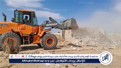 إزالة 3 حالات تعد على الأراضي الزراعية بأسنا جنوب الأقصر