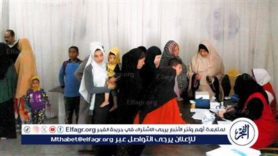 الكشف على 1452 مواطن بقافلة طبية كبرى بقرية سنوفر بمركز الفيوم 