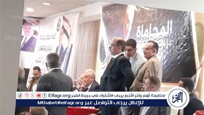 محاميو المنيا يحتشدون تأييدا لـ سامح عاشور على مقعد نقيب المحامين