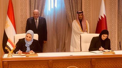 مصر وقطر توقعان مذكرة تفاهم في مجالات الشئون الاجتماعية 