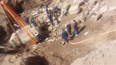 العثور على تابوت أثري بداخل مشروع إنشاء مستشفى بنها الجامعي الجديد