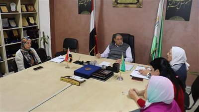 تفاصيل لقاء وكيل وزارة الرياضة بالجيزة بإدارة تمكين الشباب