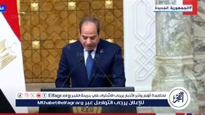 السيسي: الاعتراف بدولة فلسطين وحل الدولتين السبيل الوحيد لتوقف معاناة الفلسطينيين (فيديو)