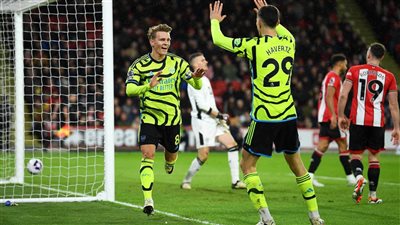 ملخص أهداف مباراة آرسنال ضد شيفيلد يونايتد في الدوري الإنجليزي