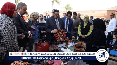 وزير التنمية ومحافظ الفيوم يتفقدان معرض 