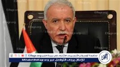 وزير الخارجية الفلسطيني: ندعو للضغط على الدول التي تسلح إسرائيل
