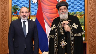 البابا تواضروس يستقبل رئيس وزراء أرمينيا