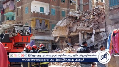 مصرع 3 وإصابة 3 آخرين إثر انهيار عقار في الورديان بالإسكندرية 