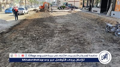 استمرار أعمال رصف وتطوير شارع ستالينجراد بنطاق حي المناخ