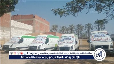 قافلة طبية توفر الكشف والعلاج لـ1494 مواطنًا بقرية أبو شهبة ببني سويف