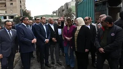 وزيرة التضامن توجه بصرف إعانة فورية للأسر المضارة من حريق العمرانية