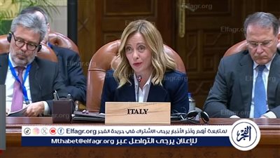 رئيسة وزراء إيطاليا: مصر تلعب دورا رياديا في المنطقة (فيديو)