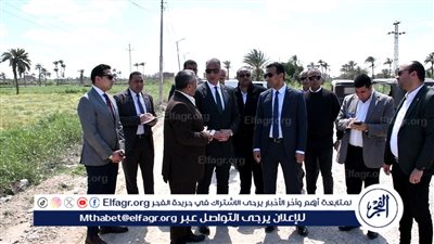 محافظ الفيوم يتفقد أعمال رصف طريق إبشواي / أبو كساه السياحي