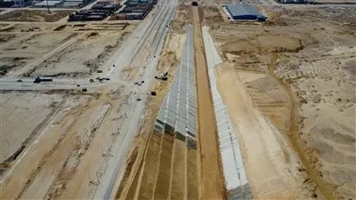 النقل: تقدم أعمال إنشاء خط سكة حديد 