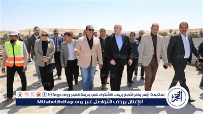 محافظ بني سويف يتفقد سير العمل بمشروع محور الفشن الحر على النيل 