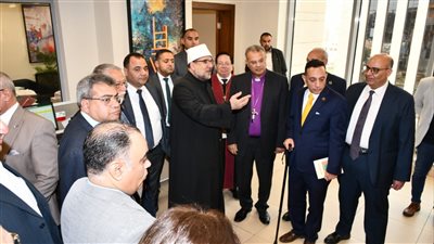 القس أندريه زكي وقيادات الكنيسة الإنجيلية يهنئون 