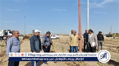 استمرار حملة إزالة التعديات على الأرضى بطريق رافد جمصة