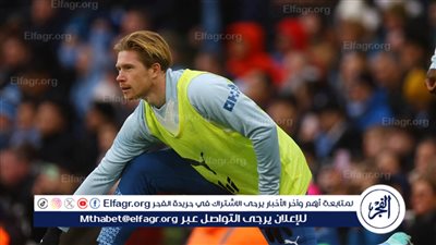 موقف دي بروين النهائي من خوض موقعة آرسنال 