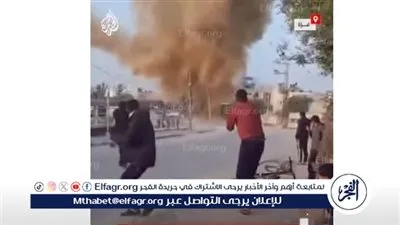 شاهد| لحظة قصف الاحتلال الإسرائيلي منطقة الزوايدة بدير البلح في غزة