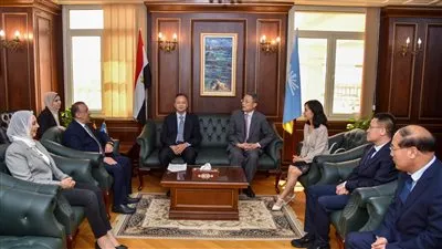 محافظ الإسكندرية يستقبل وفدًا من مجلس نواب مدينة جينتشنغ التابعة لمقاطعة شانسي الصينية لبحث سبل التعاون