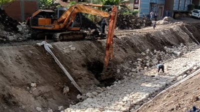  محافظ المنوفية يتابع المشروع القومي لتأهيل وتبطين الترع والمجاري المائية بمركزي الشهداء وأشمون