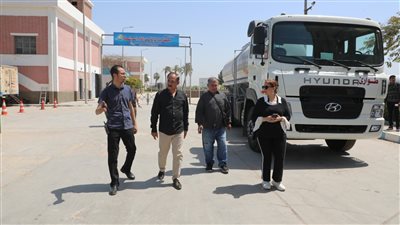 مياه أسيوط ترفع كفاءة معدات الحملة الميكانيكية لتحسين الخدمات المقدمة للمواطنين