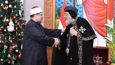 البابا تواضروس الثاني يهنئ وزير الأوقاف بعيد الفطر