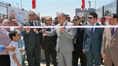 محافظ سوهاج يفتتح مشروع التطوير الحضاري لمنطقة أعلى مفيض ترعة نجع حمادي 